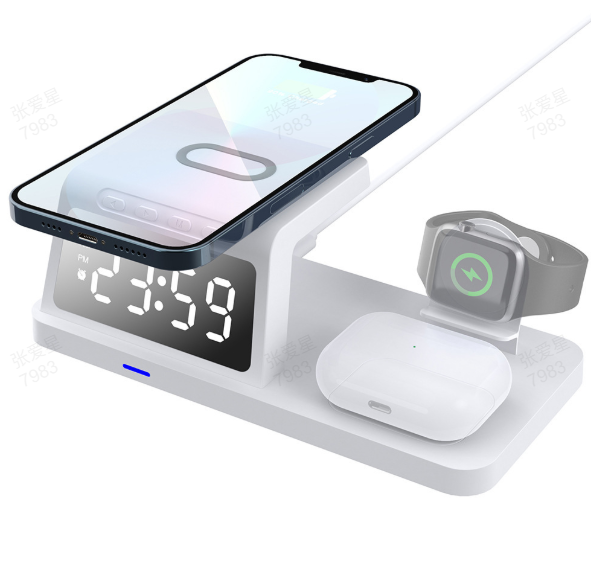 Stazione di ricarica 7-in-1 – Ricarica wireless, sincronizzazione Bluetooth & ricarica rapida 30W