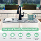 ✨Tappetino paraschizzi in silicone per rubinetto💧Ritagliabile e regolabile, drenaggio automatico, asciugatura rapida. Raccoglie le gocce d’acqua, protegge lavello cucina e bagno da macchie e calcare✅