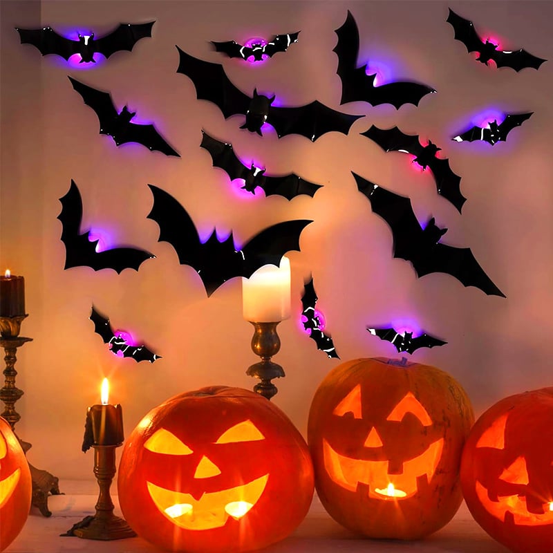💥💥🦇Pipistrelli illuminati 3D di Halloween