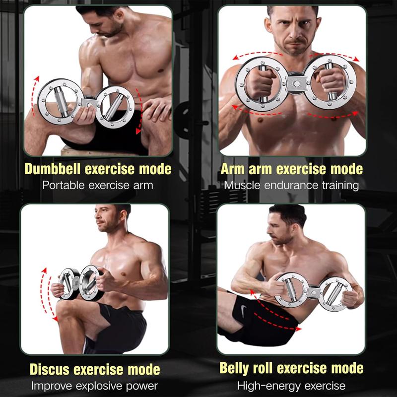 [Attrezzo da palestra per le braccia] Spinning Rotator Burn Machine, attrezzo da 12 libbre per braccia e spalle con resistenza regolabile, attrezzo per l'allenamento dell'avambraccio e della forza di presa per uomini e donne – per casa e palestra