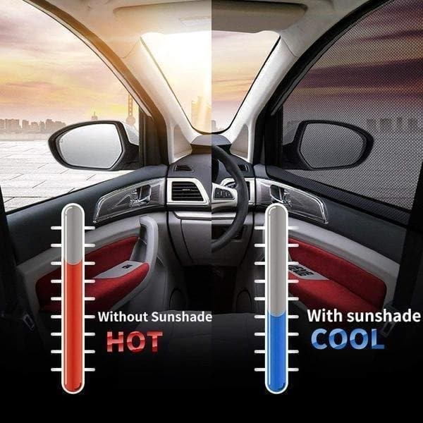 2PZ Zanzariere Universali Protezione Solare per Auto