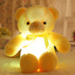 Orsacchiotto Peluche Luminoso con Luce LED Multicolore, Pupazzo Morbido per Bambini