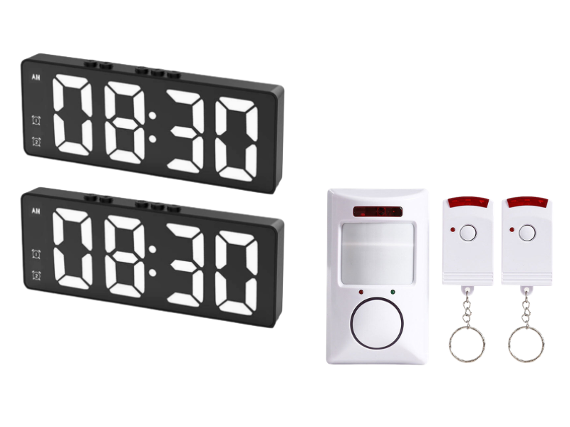 ⚡ Vendite calde 🔥 Fotocamera orologio digitale intelligente con WiFi dual band (5 GHz e 2,4 GHz) | Sistema di sicurezza domestica e monitoraggio in tempo reale