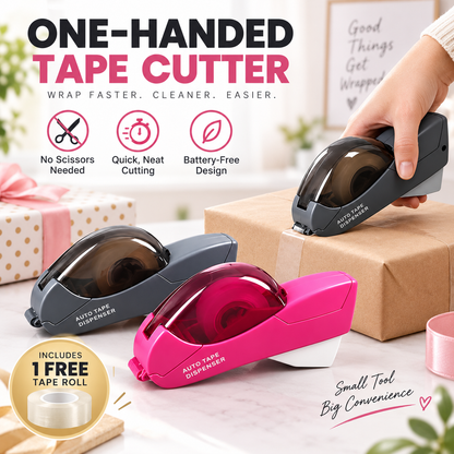 🎁 ULTIMA OCCASIONE: 49% DI SCONTO ✨✂️ Porta-nastro portatile azionabile con una mano, rapido, ordinato e senza batterie