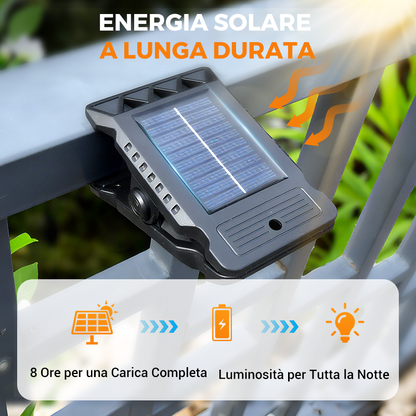 Lampada solare da esterno con sensore di moviment