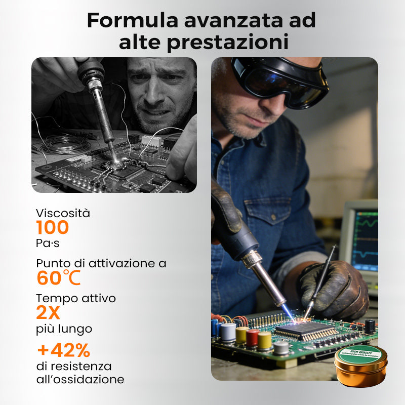Pasta per saldare di alta qualità per una maggiore precisione