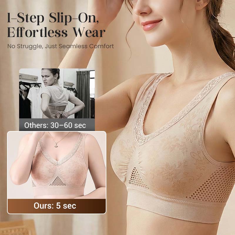 【✨1 + 1 gratis - 2 pezzi】Reggiseno a balconcino senza cuciture con sostegno elevato per donne