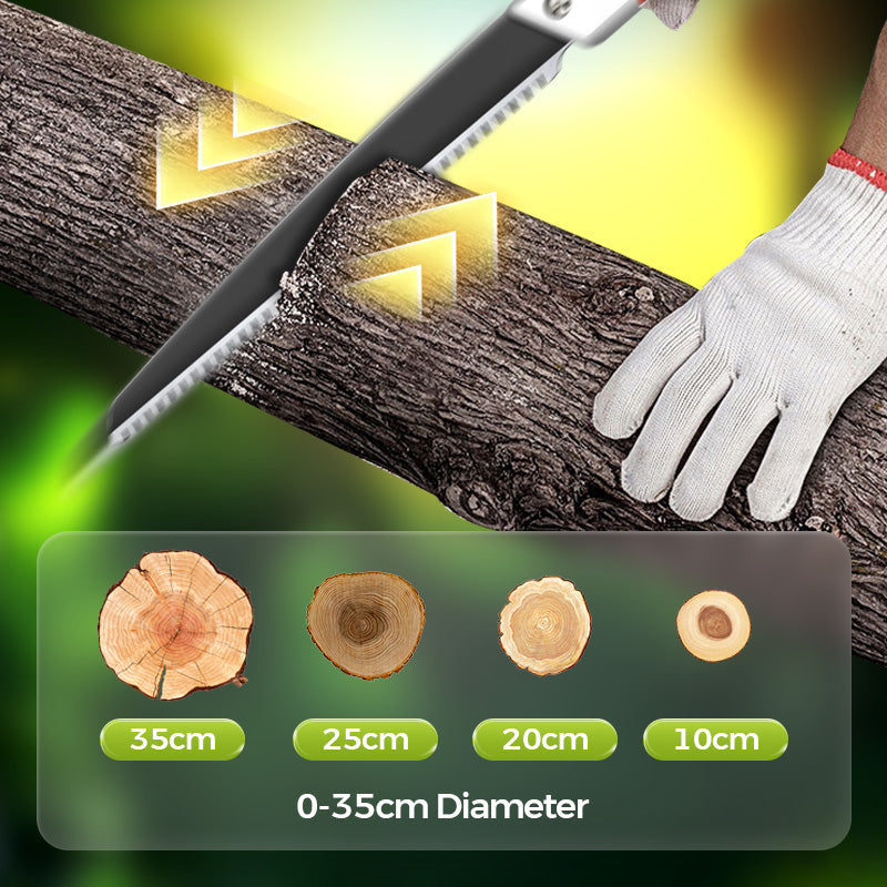 🌳 60% DI SCONTO! 🎉 Sega da Potatura in Acciaio SK5 – Lama Affilata, Impugnatura Ergonomica & Fodero Sicuro 🔪📦