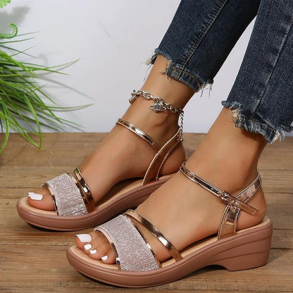 2024 New Women's Open Toe Wedge Orthopedic Sandals