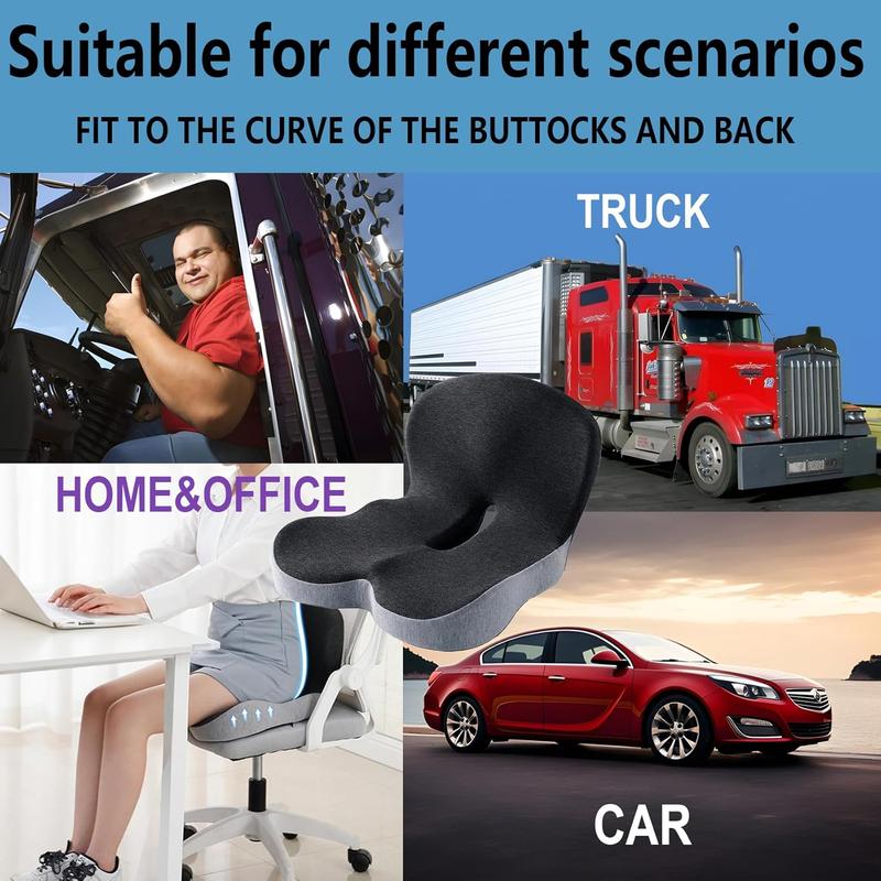 💎 50% DI SCONTO! 💎 Cuscino antiscivolo in schiuma memory – allevia i disturbi del nervo sciatico, rete traspirante e universalmente adatto per auto, ufficio e sedia a rotelle