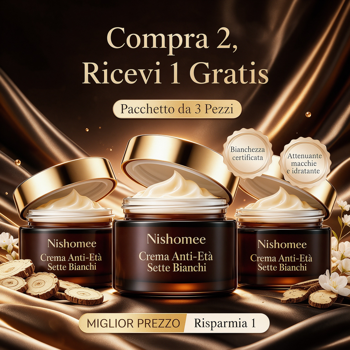 🥳2026 BESTSELLER✨OLTRE 50.000 PEZZI VENDUTI!🌿Crema illuminante multifunzionale con estratti botanici💧Idrata a lungo, uniforma l’incarnato spento, minimizza pori e imperfezioni. Texture leggera e traspirante, finish radioso🌟adatta a tutti i tipi di pelle🧴