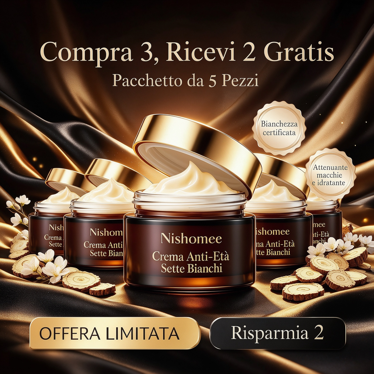 🥳2026 BESTSELLER✨OLTRE 50.000 PEZZI VENDUTI!🌿Crema illuminante multifunzionale con estratti botanici💧Idrata a lungo, uniforma l’incarnato spento, minimizza pori e imperfezioni. Texture leggera e traspirante, finish radioso🌟adatta a tutti i tipi di pelle🧴
