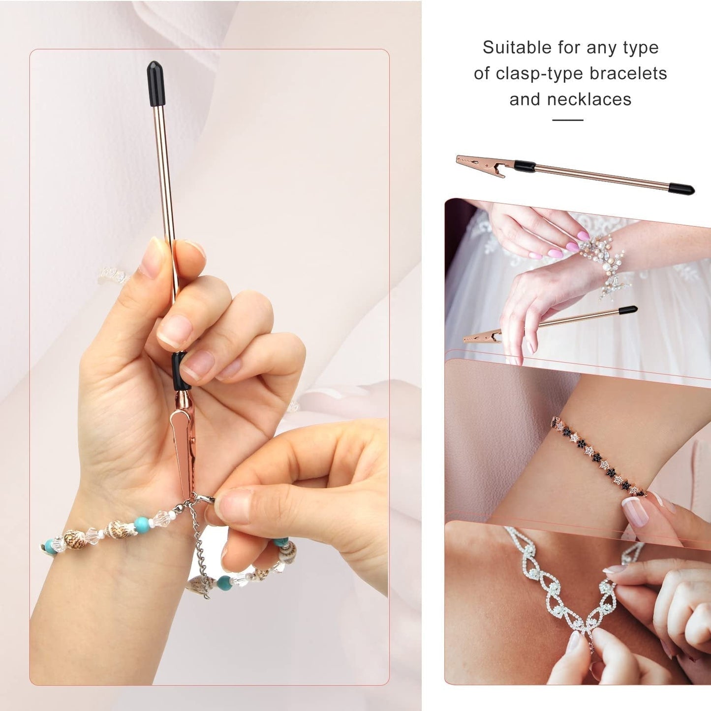 🔗 50% DI SCONTO ORA ! ⏰ Strumenti di Aiuto per la Chiusura dei Braccialetti – Uso con Una Mano, Grip Anti-Scadimento & Design Compatto 🎁