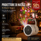 ✨OLTRE 50.000 PEZZI VENDUTI!🎅Proiettore natalizio USB🎄16 motivi festivi, angolo regolabile, portatile! Crea subito l’atmosfera di Natale a casa tua🎇