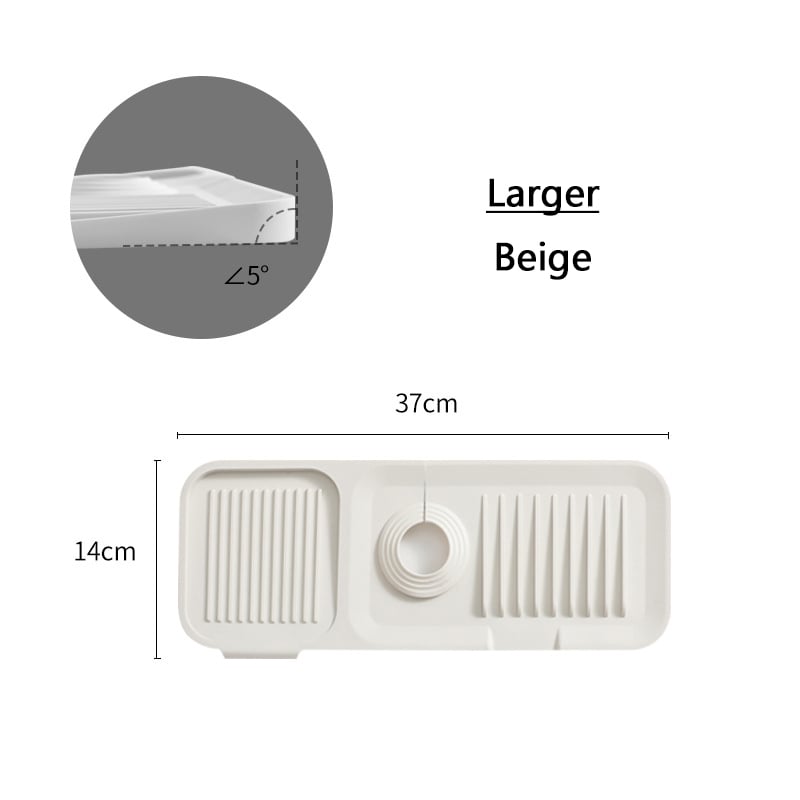 ✨Tappetino paraschizzi in silicone per rubinetto💧Ritagliabile e regolabile, drenaggio automatico, asciugatura rapida. Raccoglie le gocce d’acqua, protegge lavello cucina e bagno da macchie e calcare✅
