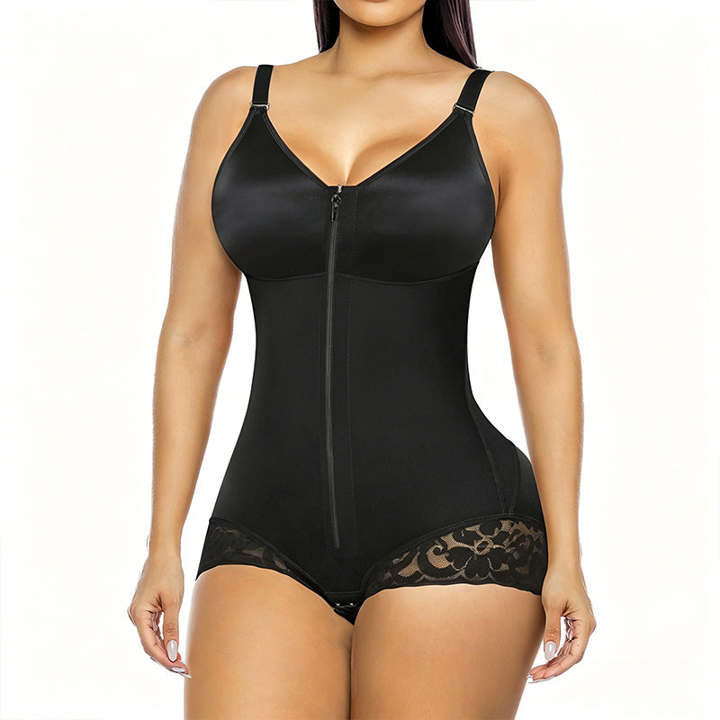 Body contenitivo da donna con zip e controllo addominale