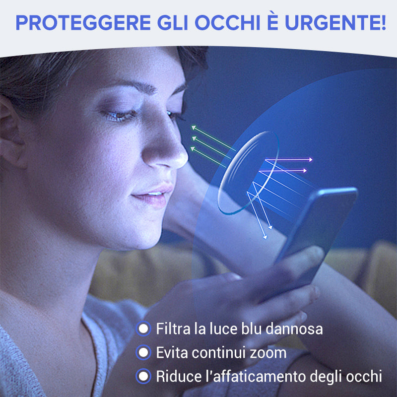 💖Acquista 1 e ricevi 1 gratis🔥Occhiali da lettura progressivi con elevata durezza e anti luce blu per l'uso da lontano e da vicino