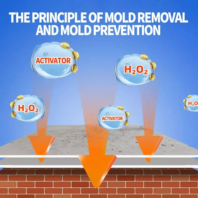 ACQUISTA 2, OTTIENI 1 GRATIS! 🍄 Spray Rimuovi Muffa Altamente Efficace – Azione Istantanea, Senza Candeggina & Adatto a Piastrelle e Sigillanti 🛁