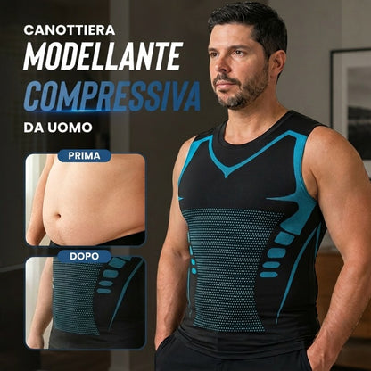 🥳SVENDITA 2026🥳💞OLTRE 50.000 PEZZI VENDUTI!🛡️💎 SCONTO DEL 50%! Canotta modellante ionica – Compressione rinfrescante, appiattisce pancia e maniglie dell'amore. Invisibile sotto le magliette. Ritrova la tua sicurezza! 💪✨