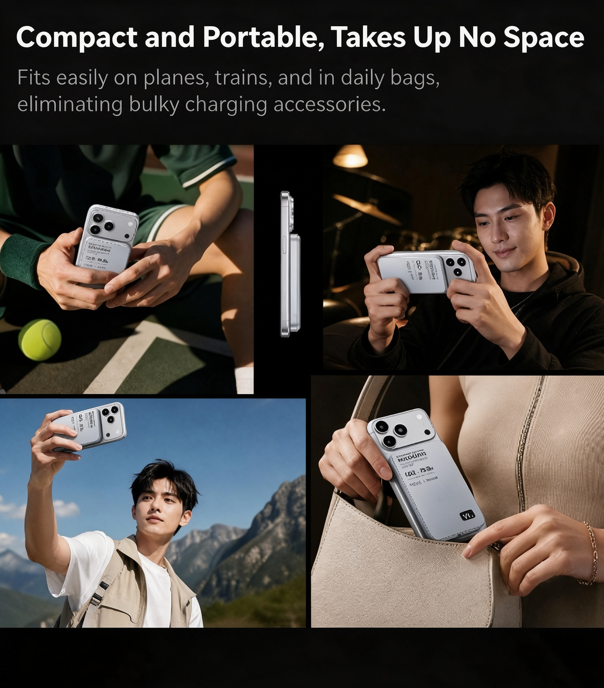 ⚡Power Bank Magnetico Slim✨Batteria esterna wireless 15W + PD 20W. Corpo in metallo con display LED, ricarica rapida. Compatibile con iPhone, Watch e auricolari. Leggero e compatto, ricarica i tuoi dispositivi ovunque ti trovi!
