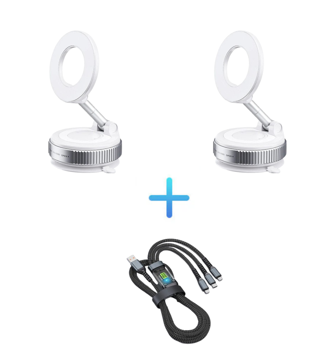 🔥 LAST DAY PROMOTION - 70%OFF🔥 Buy More Save More🔄360° Adjustable Vacuum Magnetic Phone Holder📱🚗