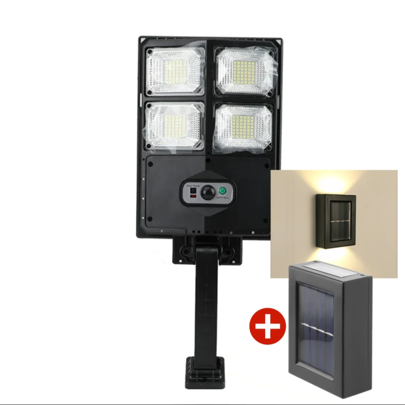 💎 SCONTO DEL 50%! 💎 Sistema di illuminazione a LED solare da 1500 W: super luminoso, senza fili e resistente alle intemperie, con sensore di movimento + telecomando (IP65) ☀️💡