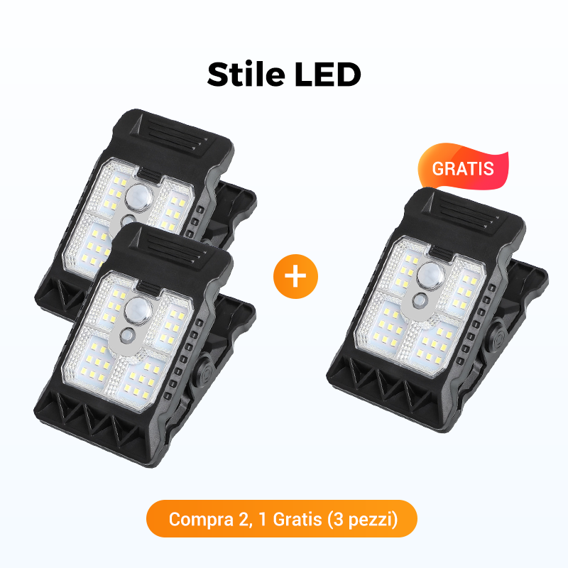 Lampada solare da esterno con sensore di moviment