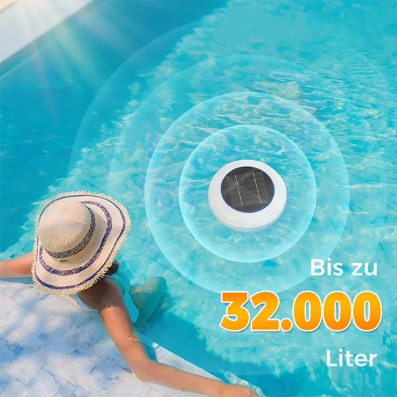 🏊‍♀️ SCONTO DEL 50% ORA! 💧 MAI PIÙ CLORO AGGRESSIVO! Ionizzatore solare per piscina | Sanificatore a ioni di rame e argento alimentato a energia solare, riduce il cloro fino all'85%, inibisce alghe e batteri