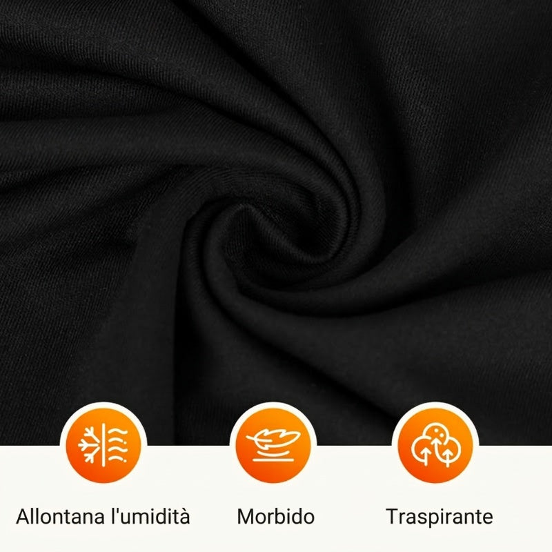 Tuta ad alta elasticità con scollo a V per fitness e yoga