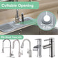 ✨Tappetino paraschizzi in silicone per rubinetto💧Ritagliabile e regolabile, drenaggio automatico, asciugatura rapida. Raccoglie le gocce d’acqua, protegge lavello cucina e bagno da macchie e calcare✅
