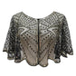 Stola di pizzo vintage con perline