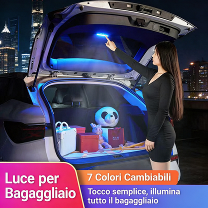 🔆Luce LED per Bagagliaio Auto Solare – Sensore Automatico, Senza Fili, 6 Colori, per SUV e Veicoli