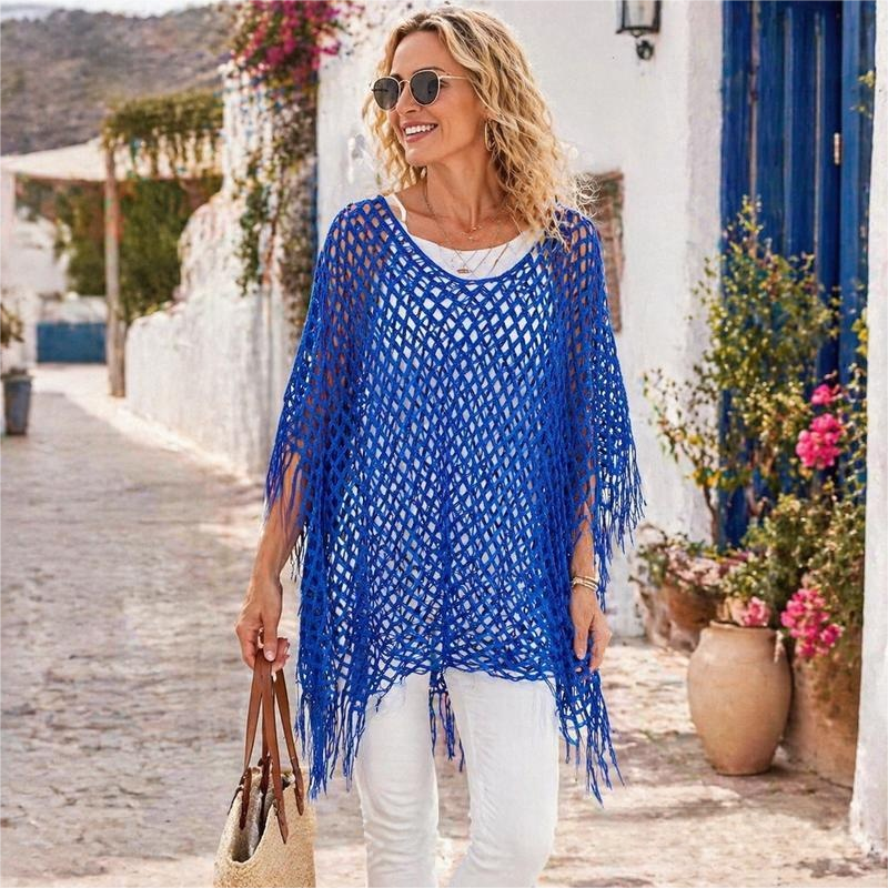 Copricostume Estivo all'Uncinetto Metallizzato – Leggero, Fluido e Elegante Senza Sforzo outfit estivo
