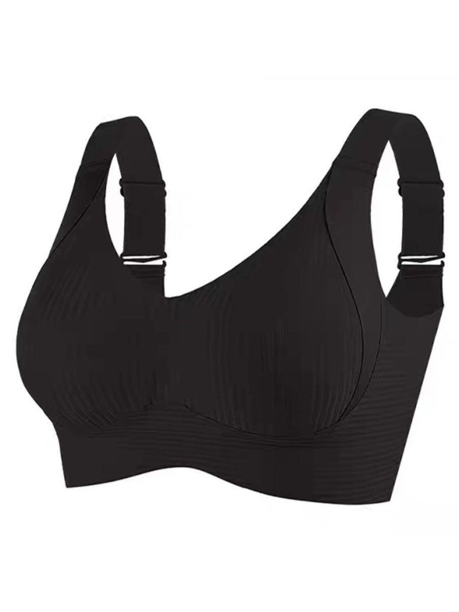 🎁OFFERTA ECCEZIONALE 2026💕Reggiseno senza cuciture con sottili righe e sostegno a W – Comodità e stile!