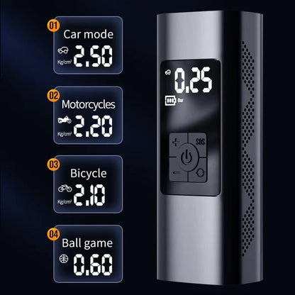 Pompa d’aria portatile per auto