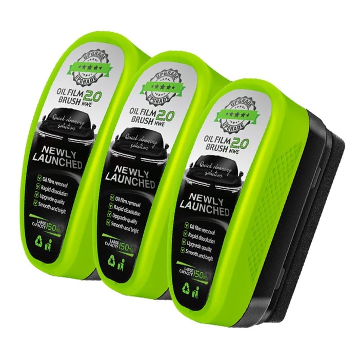 🚗 Rimuovi-pellicola oleosa. Vetro. Protezione 30 giorni. Sicuro. Spazzola inclusa. 50% DI SCONTO. ✨