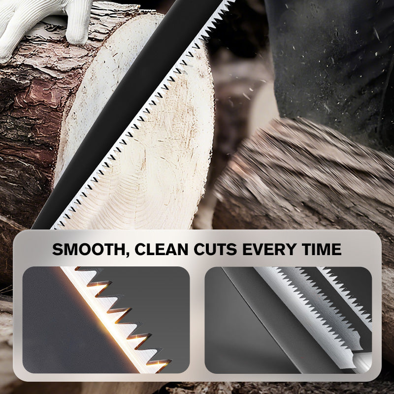 🌳 60% DI SCONTO! 🎉 Sega da Potatura in Acciaio SK5 – Lama Affilata, Impugnatura Ergonomica & Fodero Sicuro 🔪📦