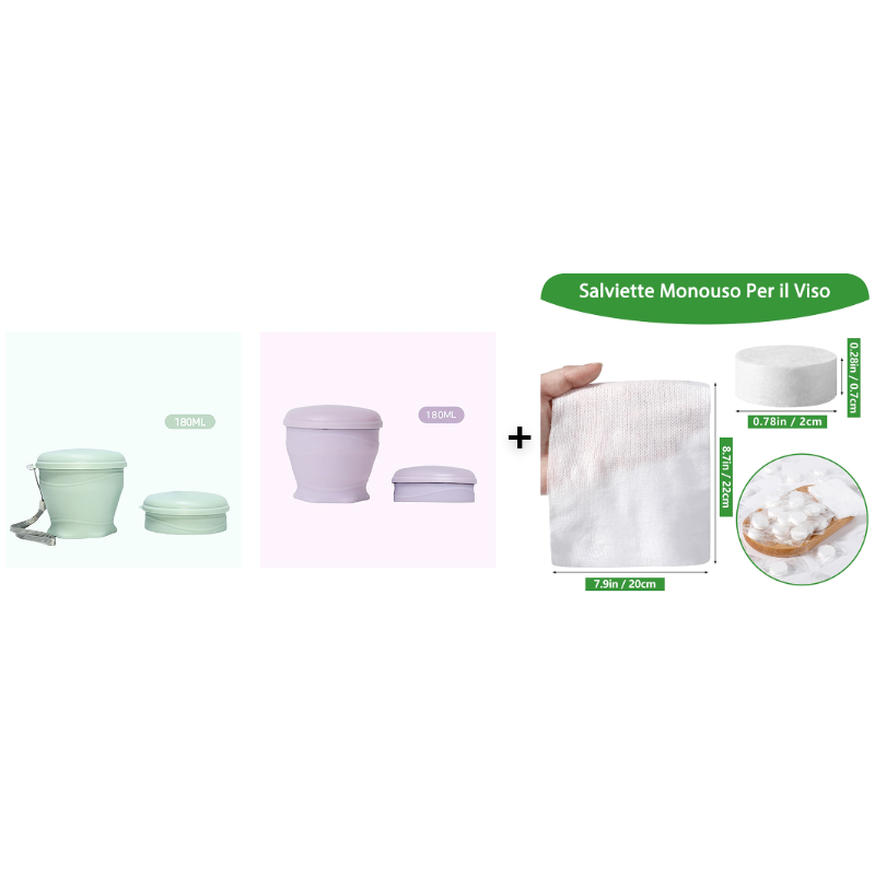 🔥Tazza da viaggio pieghevole in silicone con coperchio