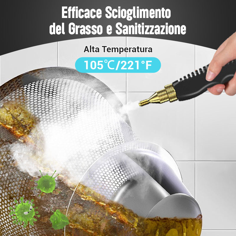 Pulitore a vapore manuale ad alta temperatura pressurizzato da 2500W