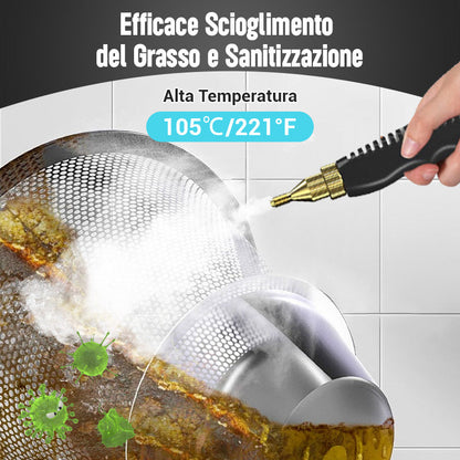Pulitore a vapore manuale ad alta temperatura pressurizzato da 2500W