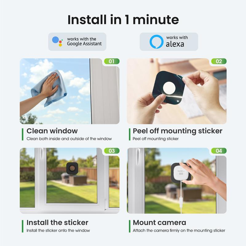 🔥 Telecamera di sorveglianza 2K cristallina 🎥 Visione notturna a colori 🌙 Registrazione 24 ore su 24, 7 giorni su 7 e allarmi intelligenti 🚨 Facile da installare! 🔒