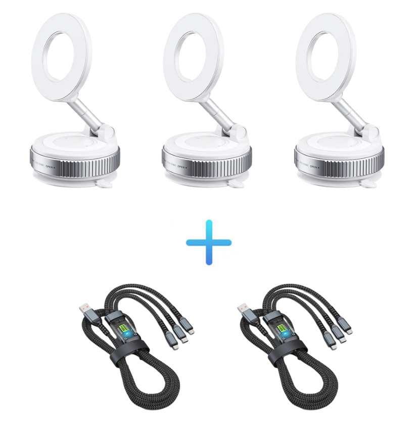 🔥 LAST DAY PROMOTION - 70%OFF🔥 Buy More Save More🔄360° Adjustable Vacuum Magnetic Phone Holder📱🚗