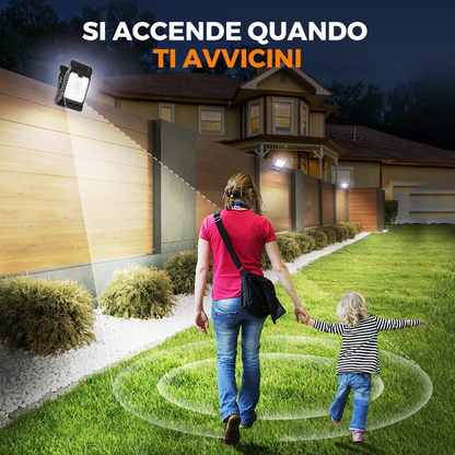 Lampada solare da esterno con sensore di moviment