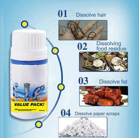 ⏳Sconto limitato del 50%💥Potente detergente per lavandini e scarichi