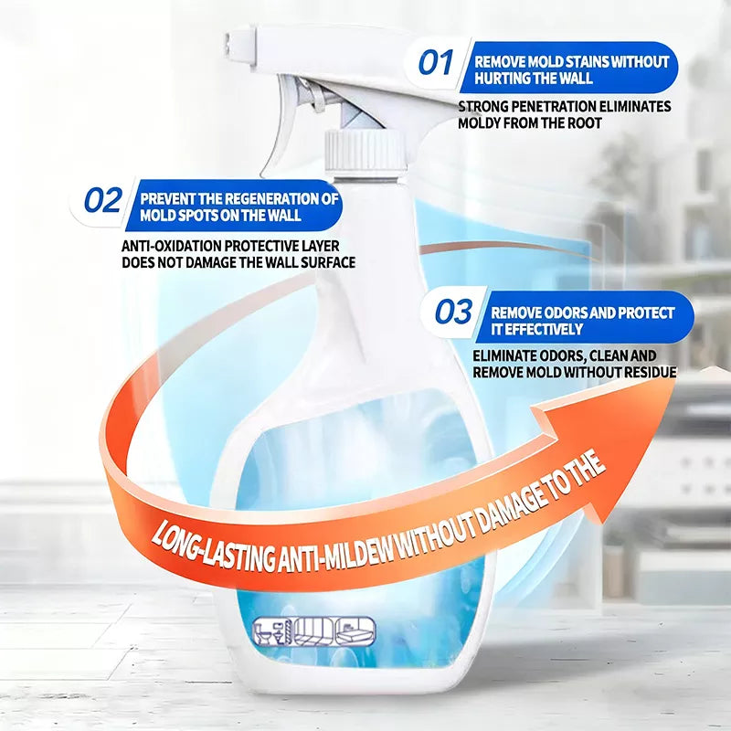 ACQUISTA 2, OTTIENI 1 GRATIS! 🍄 Spray Rimuovi Muffa Altamente Efficace – Azione Istantanea, Senza Candeggina & Adatto a Piastrelle e Sigillanti 🛁