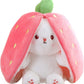🍓Coniglietto Fragola si Trasforma in Coniglietto🎀 Peluche Frutto Bambola🐰