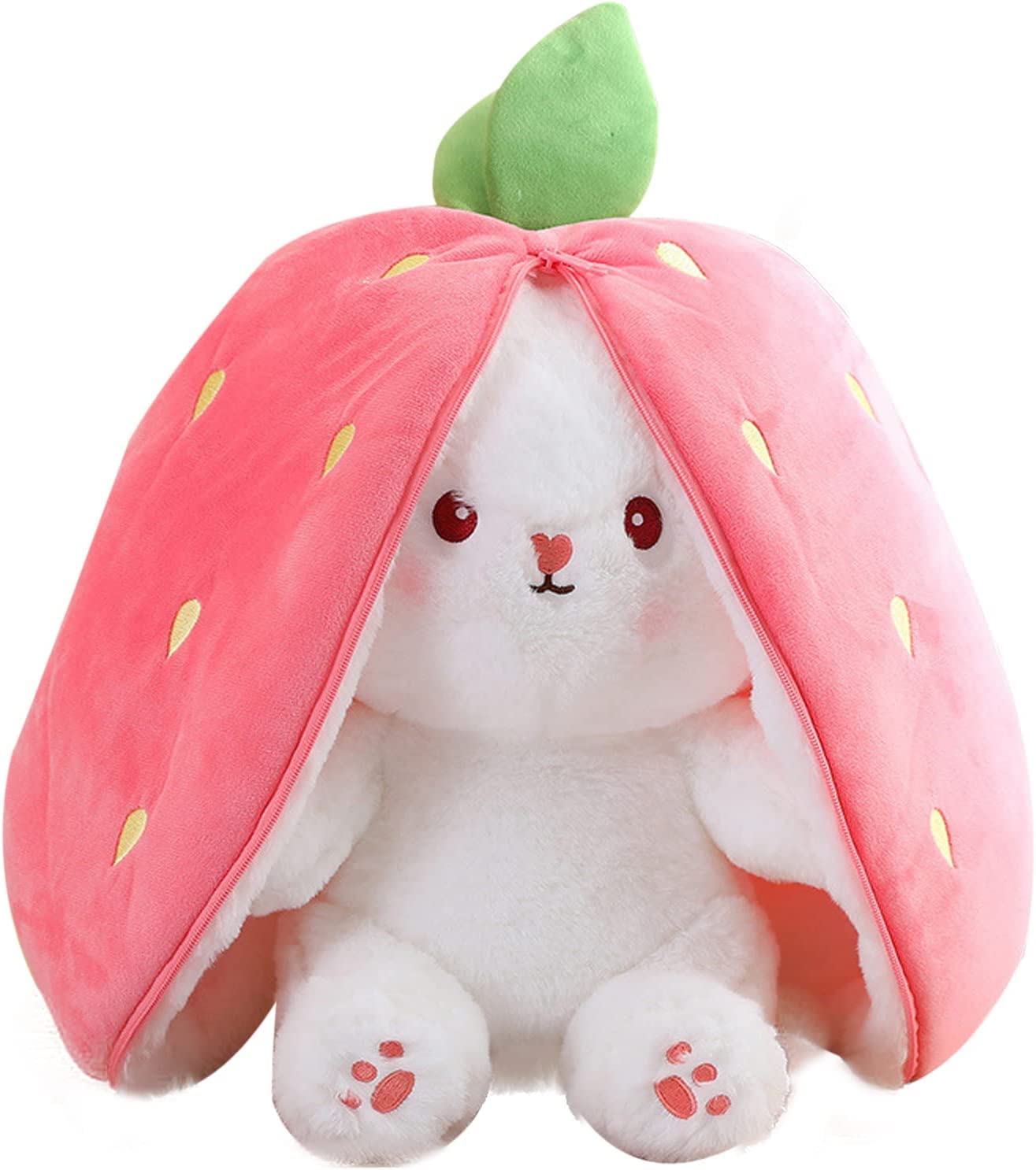 🍓Coniglietto Fragola si Trasforma in Coniglietto🎀 Peluche Frutto Bambola🐰