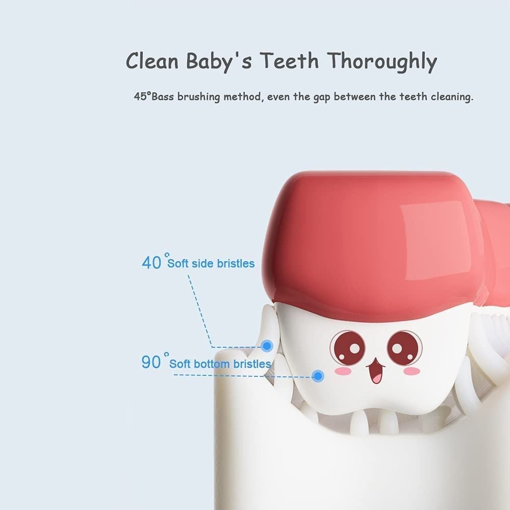 🦷Spazzolino da denti a forma di U per bambini tutto tondo🎁