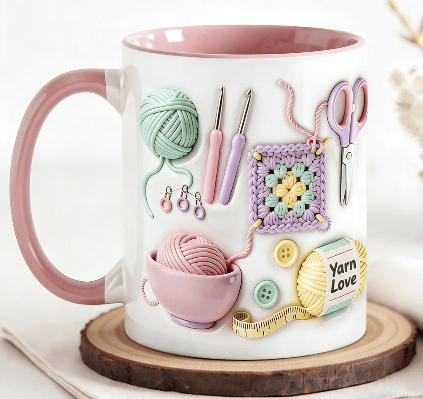 🔥ULTIMO GIORNO DI SALDI CON IL 30% DI SCONTO!!🏆Vendita lampo⚡ OLTRE 50.000 VENDUTI! Quasi esauriti💥Tazza "Yarn Love", regalo per artigiani e anime creative