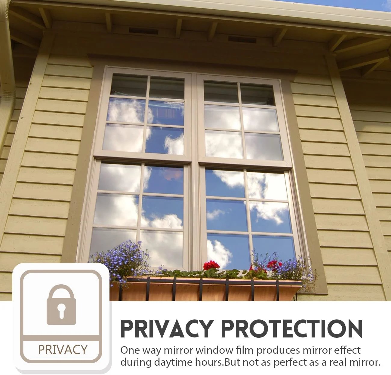 Pellicola Specchio per Vetri Privacy, Protezione Solare e Anti-UV